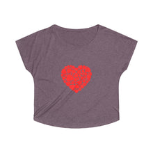 Load image into Gallery viewer, Women's  Heart Tri-Blend Dolman