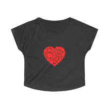 Load image into Gallery viewer, Women's  Heart Tri-Blend Dolman