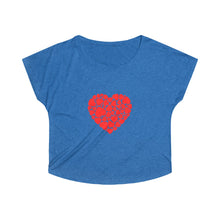 Load image into Gallery viewer, Women's  Heart Tri-Blend Dolman