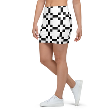 Load image into Gallery viewer, Black and White Mini Skirt