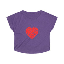 Load image into Gallery viewer, Women's  Heart Tri-Blend Dolman