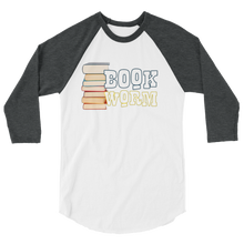 Load image into Gallery viewer, BookWorm 3/4 sleeve raglan shirt