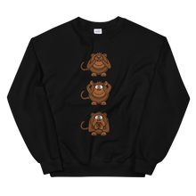Load image into Gallery viewer, 3 wise monkeys Unisex Sweatshirt