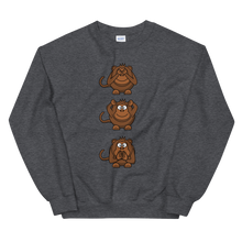 Load image into Gallery viewer, 3 wise monkeys Unisex Sweatshirt