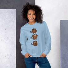 Load image into Gallery viewer, 3 wise monkeys Unisex Sweatshirt