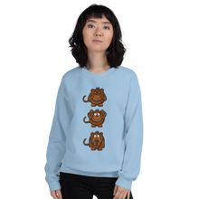 Load image into Gallery viewer, 3 wise monkeys Unisex Sweatshirt