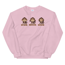 Load image into Gallery viewer, 3 Wise Monkeys Sweatshirt