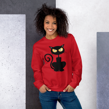 Load image into Gallery viewer, Black Cat Sweatshirt