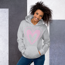 Load image into Gallery viewer, Pink Heart  Hoodie
