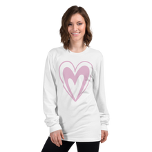 Load image into Gallery viewer, Pink Heart Long sleeve t-shirt