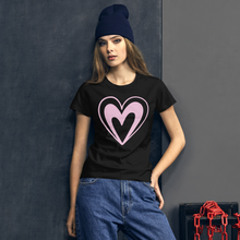 Load image into Gallery viewer, Pink Heart short sleeve t-shirt