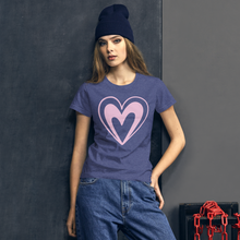 Load image into Gallery viewer, Pink Heart short sleeve t-shirt