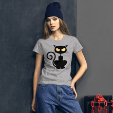 Load image into Gallery viewer, Black Cat short sleeve t-shirt
