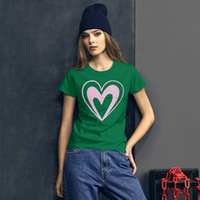 Load image into Gallery viewer, Pink Heart short sleeve t-shirt