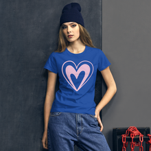 Load image into Gallery viewer, Pink Heart short sleeve t-shirt