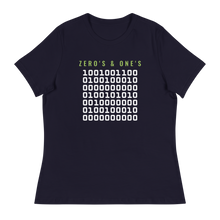Load image into Gallery viewer, zero's and one's Women's Relaxed T-Shirt