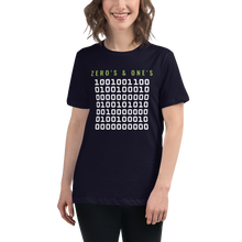 Load image into Gallery viewer, zero's and one's Women's Relaxed T-Shirt