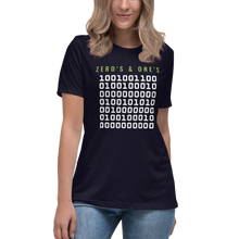 Load image into Gallery viewer, zero's and one's Women's Relaxed T-Shirt