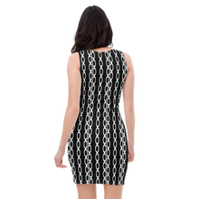 Load image into Gallery viewer, White Oval Black Dress