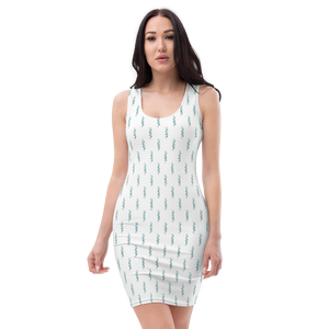 Pattern White Dress