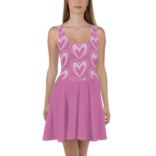 Load image into Gallery viewer, Pink Heart Skater Dress