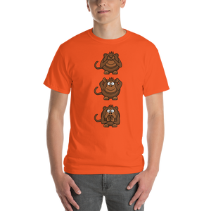 3 monkeys Short Sleeve T-Shirt