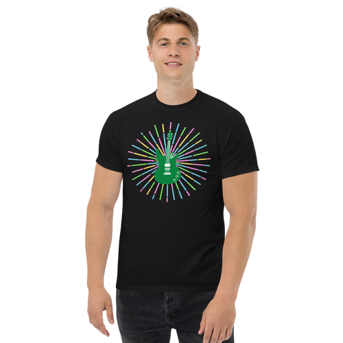 Green Guitar heavyweight tee