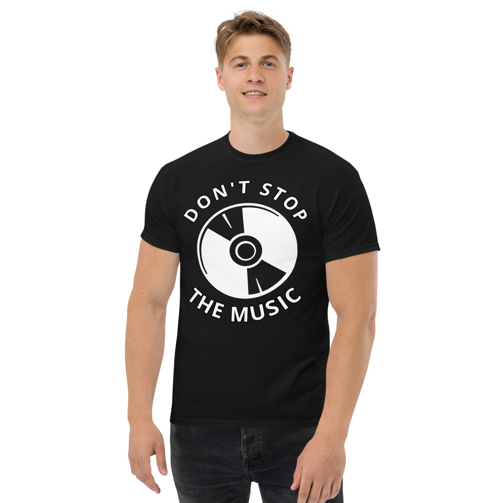 Don't stop the music heavyweight tee