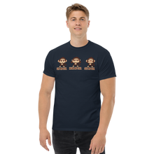 Load image into Gallery viewer, 3 wise Monkeys heavyweight tee