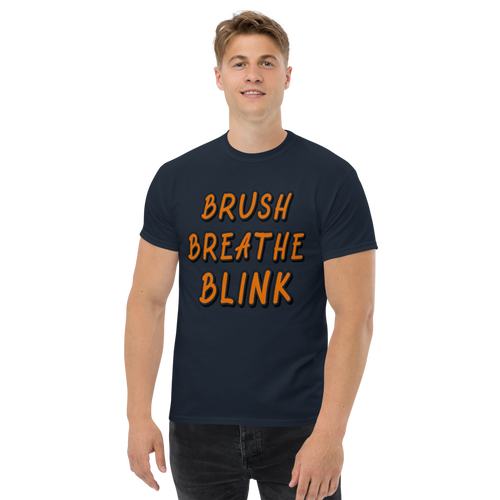 Brush Breathe Blink heavyweight tee