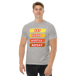 Eat, Sleep, Hustle, Repeat heavyweight tee