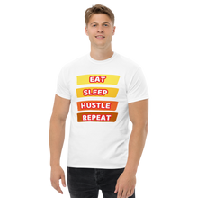 Load image into Gallery viewer, Eat, Sleep, Hustle, Repeat heavyweight tee