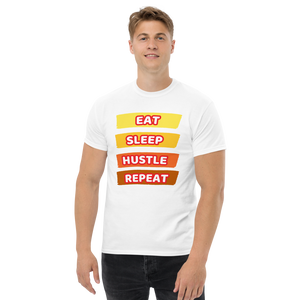 Eat, Sleep, Hustle, Repeat heavyweight tee