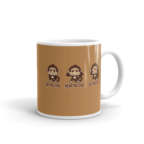 3 Wise Monkeys Coffee Mug
