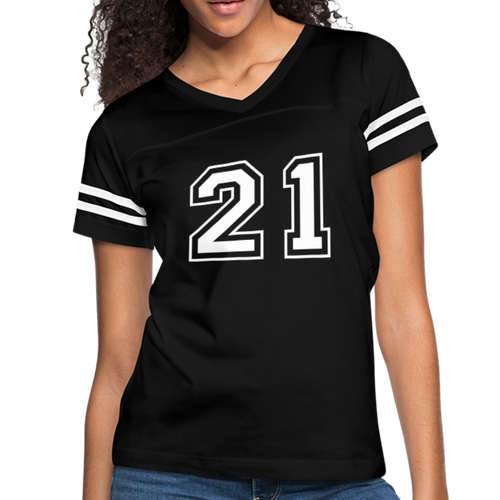 Women’s Vintage Sport T-Shirt - black/white