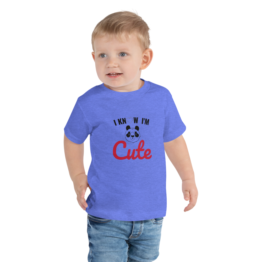 I know I am cute Toddler Tee