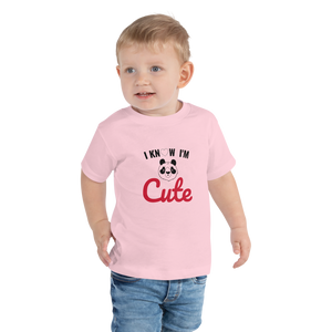 I know I am cute Toddler Tee