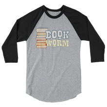 Load image into Gallery viewer, BookWorm 3/4 sleeve raglan shirt