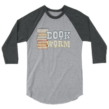 Load image into Gallery viewer, BookWorm 3/4 sleeve raglan shirt