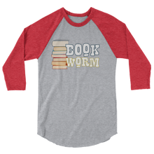 Load image into Gallery viewer, BookWorm 3/4 sleeve raglan shirt