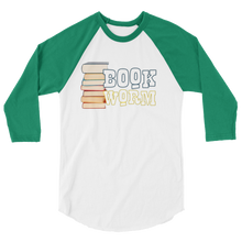 Load image into Gallery viewer, BookWorm 3/4 sleeve raglan shirt