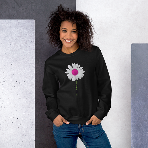 White Flower Sweatshirt