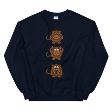 Load image into Gallery viewer, 3 wise monkeys Unisex Sweatshirt