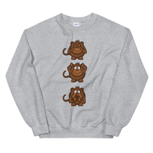 Load image into Gallery viewer, 3 wise monkeys Unisex Sweatshirt