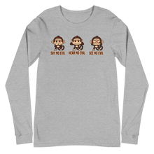 Load image into Gallery viewer, 3 wise Monkeys Long Sleeve Tee