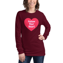 Load image into Gallery viewer, Follow your heart Unisex Long Sleeve Tee