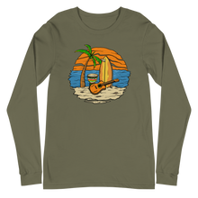 Load image into Gallery viewer, Guitar, Surfing board Long Sleeve Tee