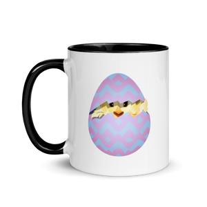 Chicken or Egg Mug with Color Inside
