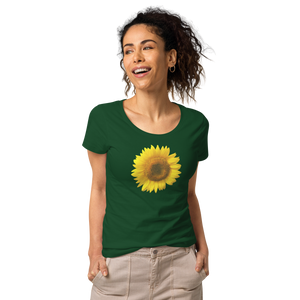 Yellow Sunflower Women’s basic organic t-shirt