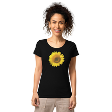 Load image into Gallery viewer, Yellow Sunflower Women’s basic organic t-shirt